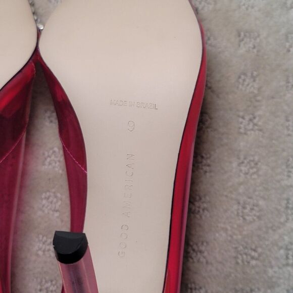 NIB Good American Cinder-F*cking-Rella Pump Heels - Hot Pink, Size 9 - Picture 11 of 13